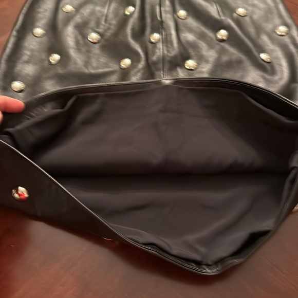 NWT ALEXANDER WANG LAMBSKIN BLACK LEATHER SKIRT IN SIZE 2. - Picture 5 of 9